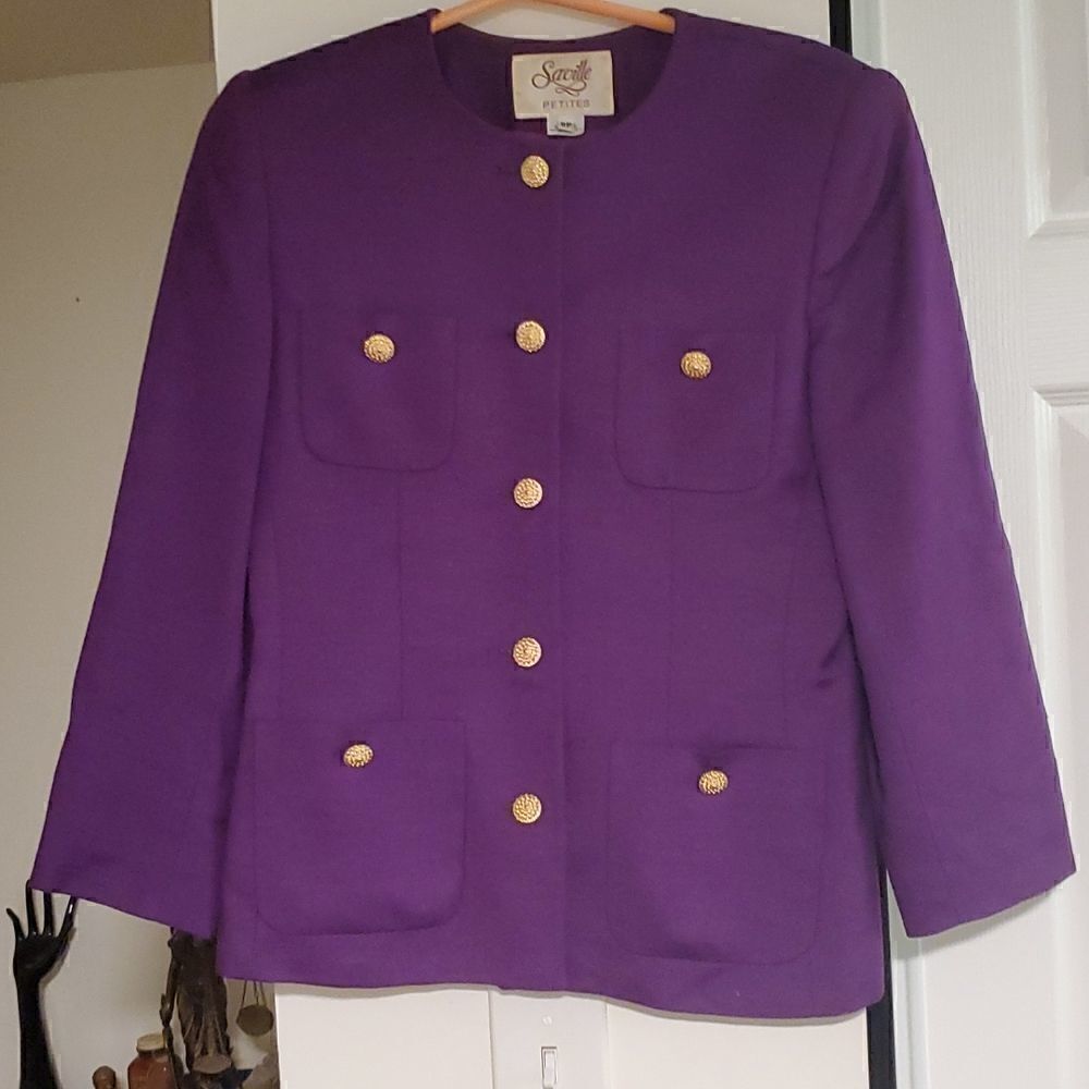 Purple suit jacket blazer 